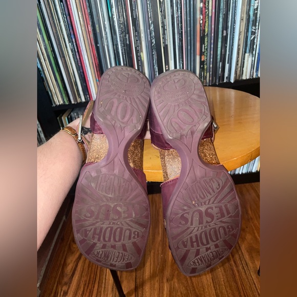 Fluevog Size 8 Sakura Sandals Purple (FITS SIZE 9) - Picture 7 of 9